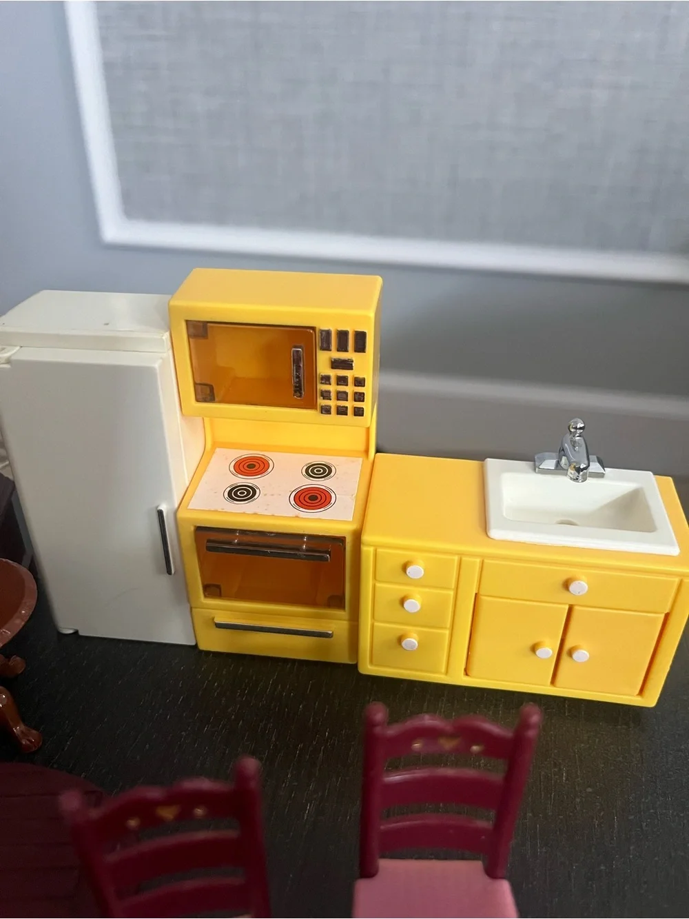 Fisher-Price Dollhouse Furniture Bedroom, Bathroom, Living Room Kitchen